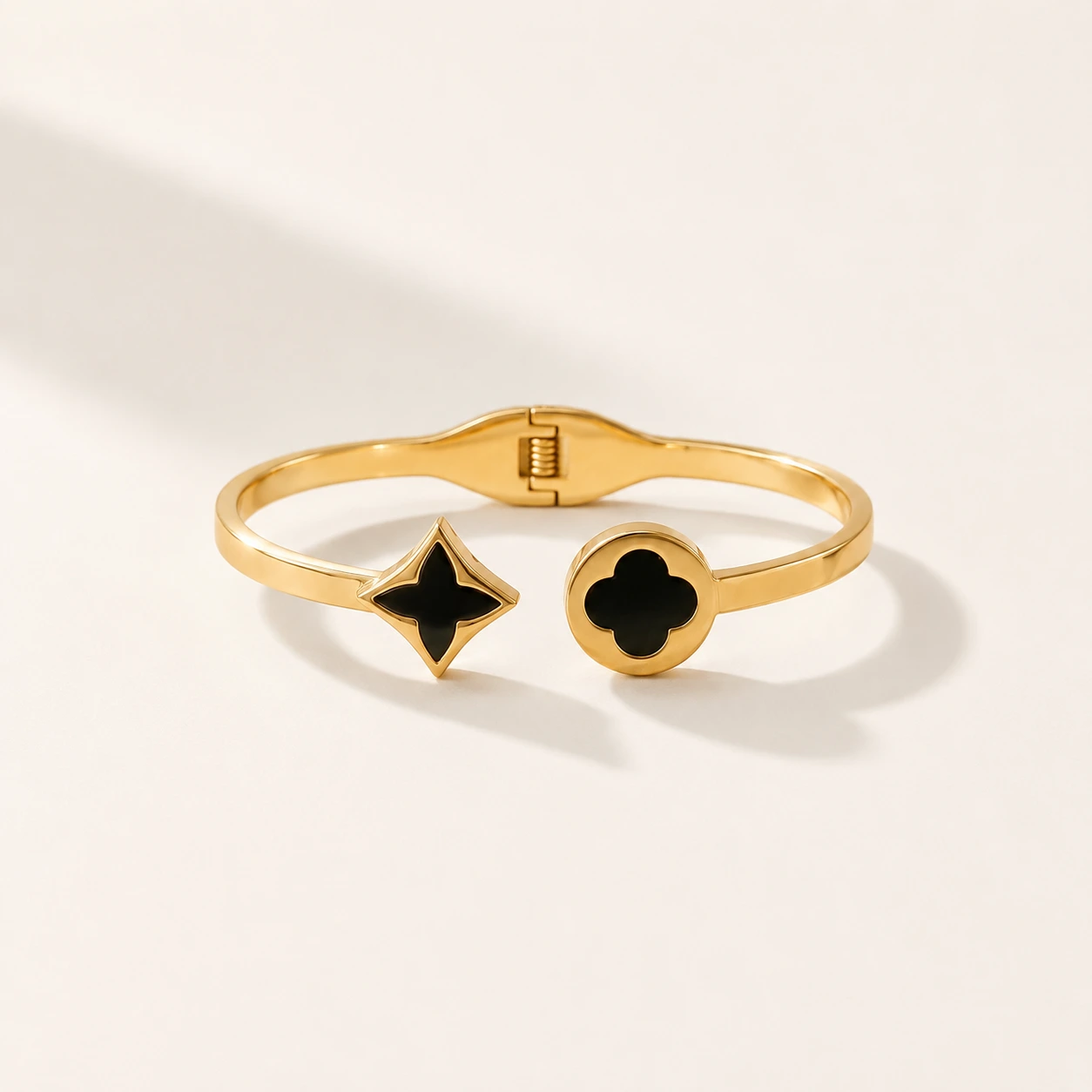 Stainless Steel Star and Clove Bracelet